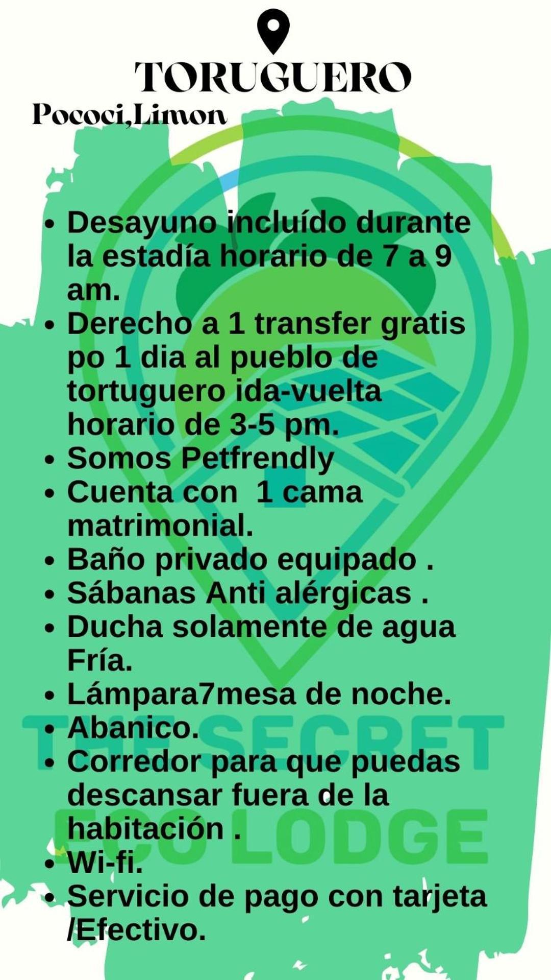 The Secret Eco Lodge Tortuguero Ngoại thất bức ảnh